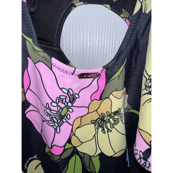 Victoria's Secret PINK Triangle Cut Floral One-Piece Swimsuit Sz S - Picture 8 of 16